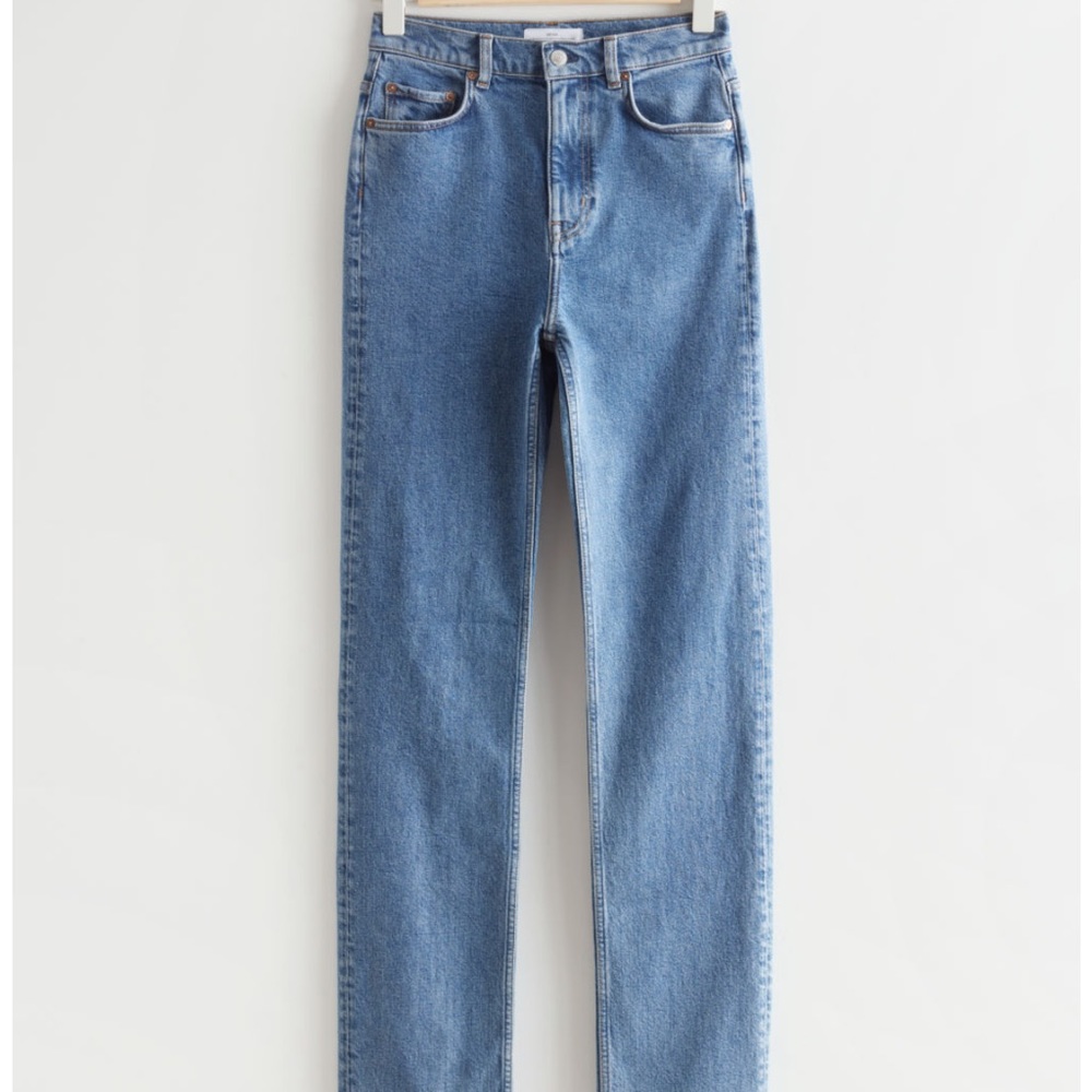 Other Stories Favourite Cut Jeans in Mid Blue - Picture 5 of 5
